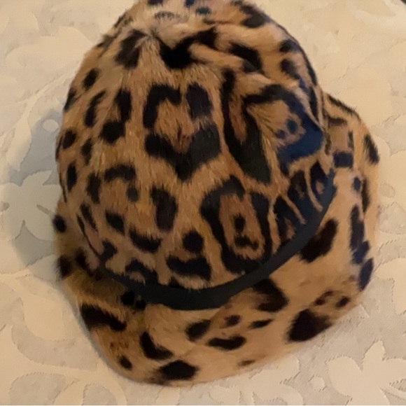 Vintage Leopard  REAL FUR Bucket Hat - Picture 8 of 16